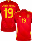 Spain Lamine Yamal 19 Home Fan Jersey 2025/26