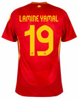 Spain Lamine Yamal 19 Home Fan Jersey 2025/26