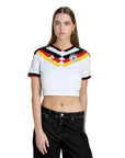 2026 Germany Women's Stadium Home Cropped Soccer Jersey World Cup 2026