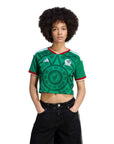 2026 Mexico Women's Stadium Home Cropped Soccer Jersey - World Cup 2026