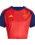 2026 Spain Women's Stadium Home Cropped Soccer Jersey - World Cup 2026