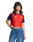 2026 Spain Women's Stadium Home Cropped Soccer Jersey - World Cup 2026
