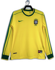 Brazil 1998 I Home Jersey - Long Sleeve Retro Version