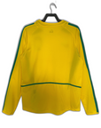 Brazil 2002 I Home Jersey - Long Sleeve Retro Version