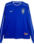 Brazil 1998 I Away Jersey - Long Sleeve Retro Version