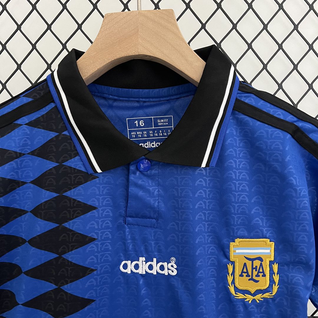 Argentina Away Retro 1994 Kids Kit